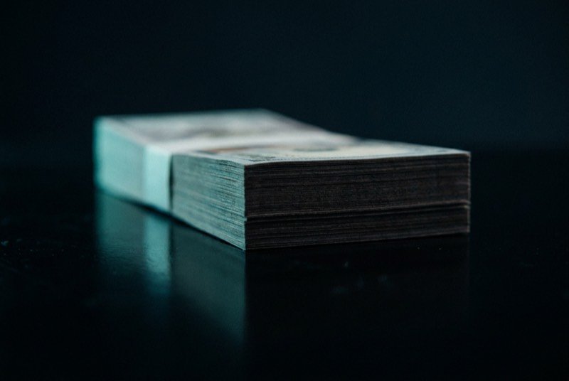 A stack of banknotes